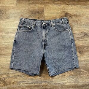 Vintage 90s Levi's 505 Jeans Shorts Mens Size 36 Loose Baggy Denim Jorts Faded